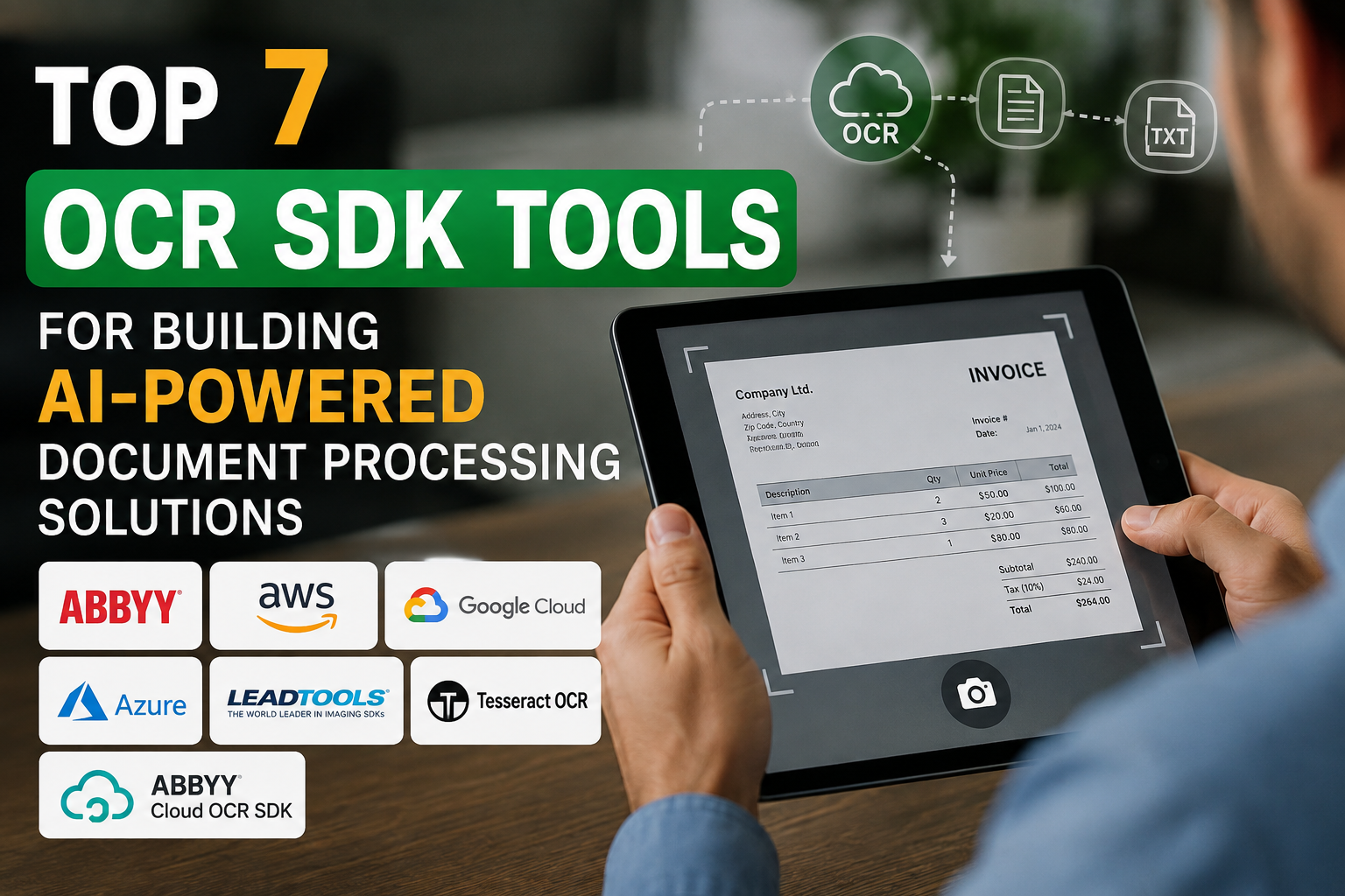 top 7 ocr sdk tools for building ai-powered document processing solutions