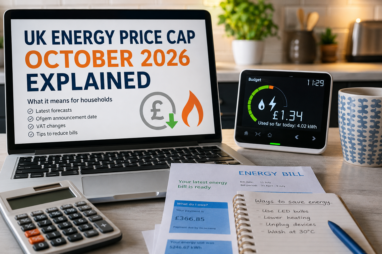 UK energy price cap October 2026 explained