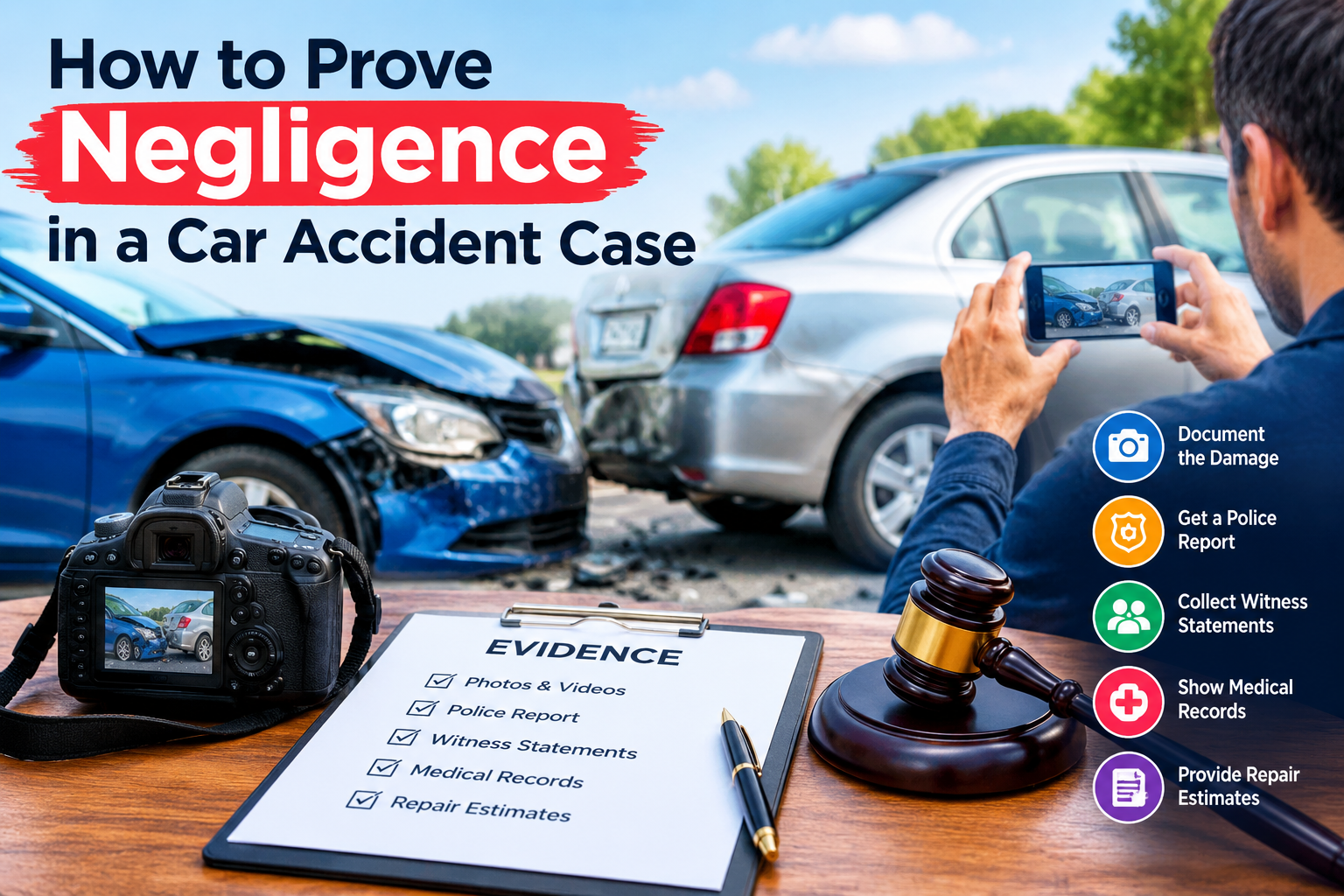 How to Prove Negligence in a Car Accident Case